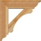 Ekena Millwork Legacy Traditional Rough Sawn Bracket w/ Offset Brace, Western Red Cedar, 6"W x 20"D x 20"H BKT0604X20X20LEC01RWR - alternate 4